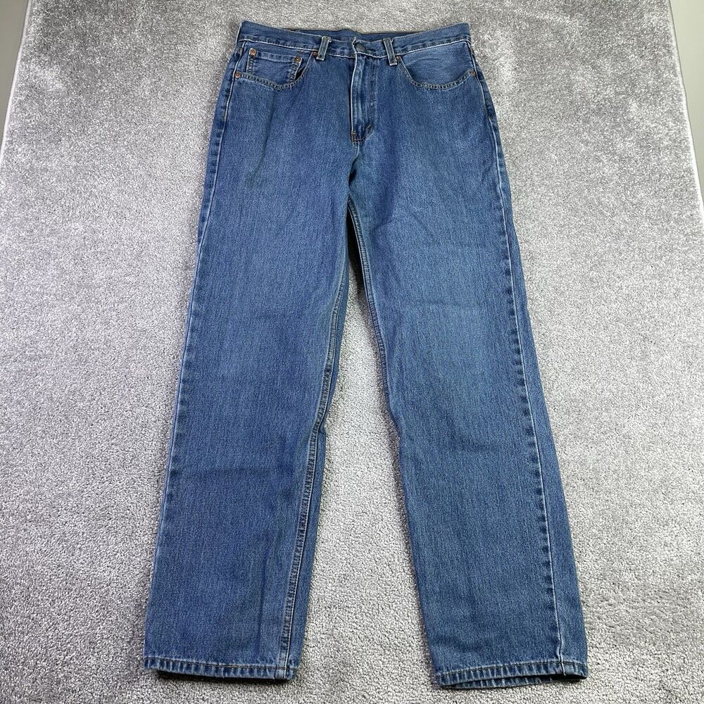 Levi’s 550 Jeans Men’s 32X31.5 Blue Slim Straight Mid-Rise Medium Wash Denim